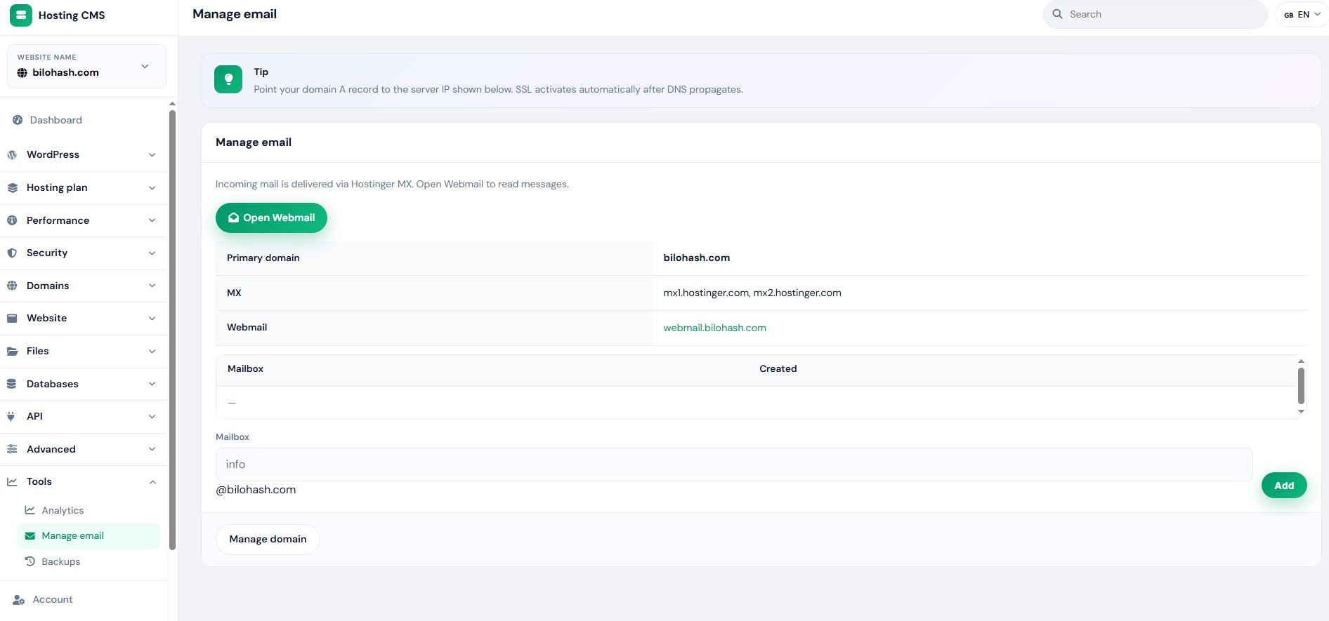 Email & analytics