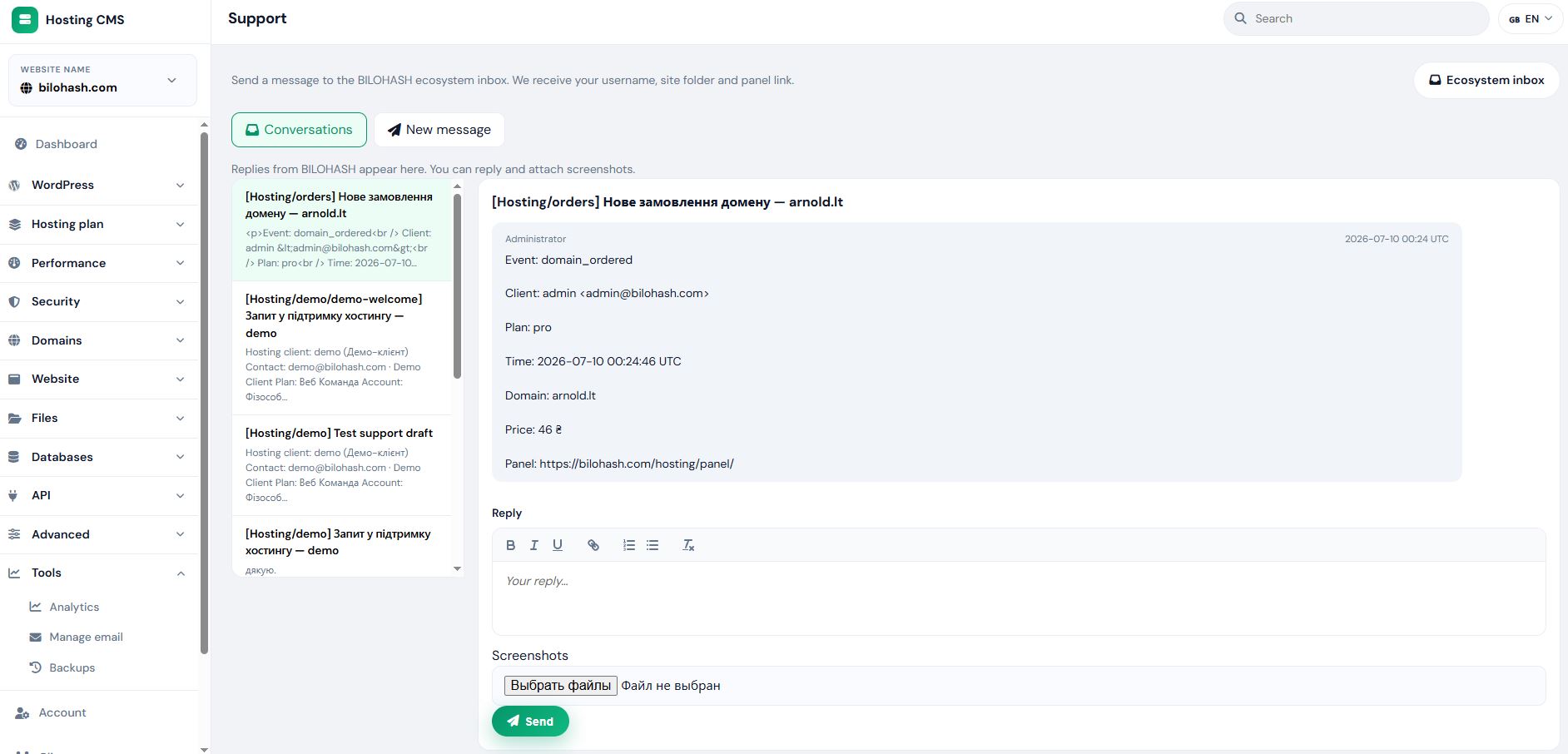 AI-assisted support